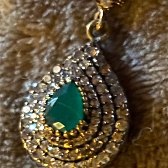 One of a kind Sterling and yellow gold natural gem stones - Picture 3 of 7